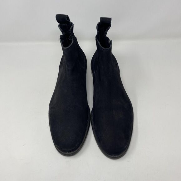 Zadig & Voltaire Boots Mens Size 9 Black Suede Chelsea Ankle Dress Pull On main image 8